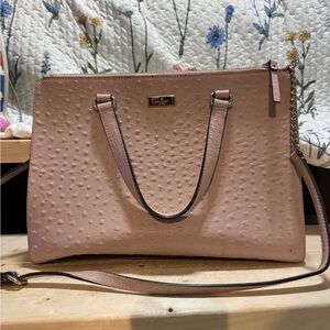 Pink Ostrich Textured Kate Spade Bag